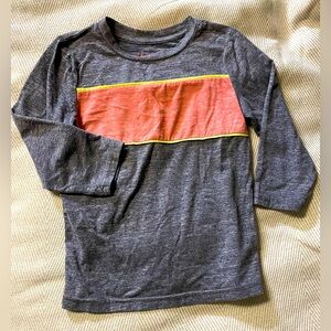 Cat & Jack Blue and Orange Long-Sleeve T-shirt, Size 4T